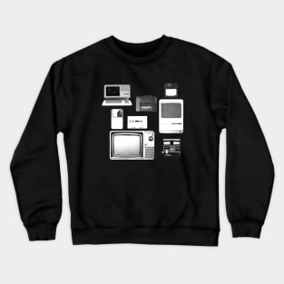 Retro TV, Music, PC Crewneck Sweatshirt